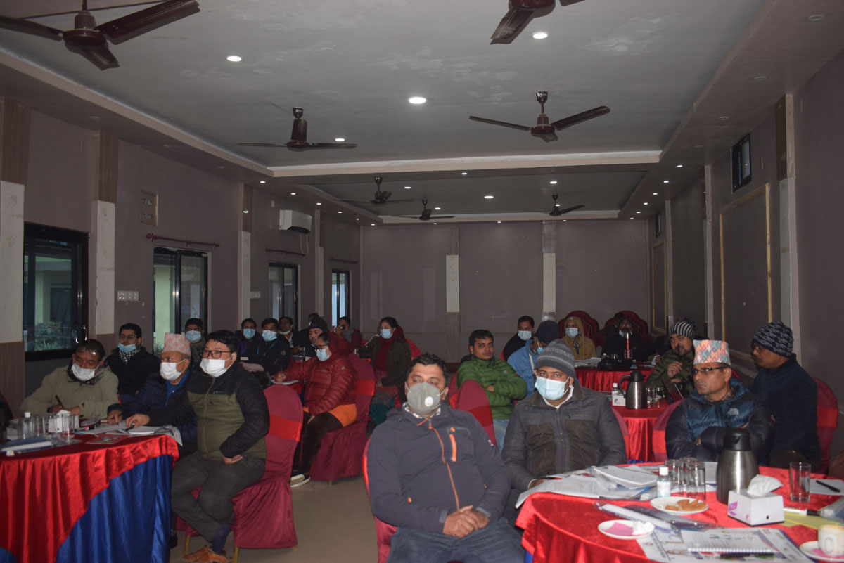 सम्भावित महामारीको पूर्व तयारी विषयक प्रशिक्षण